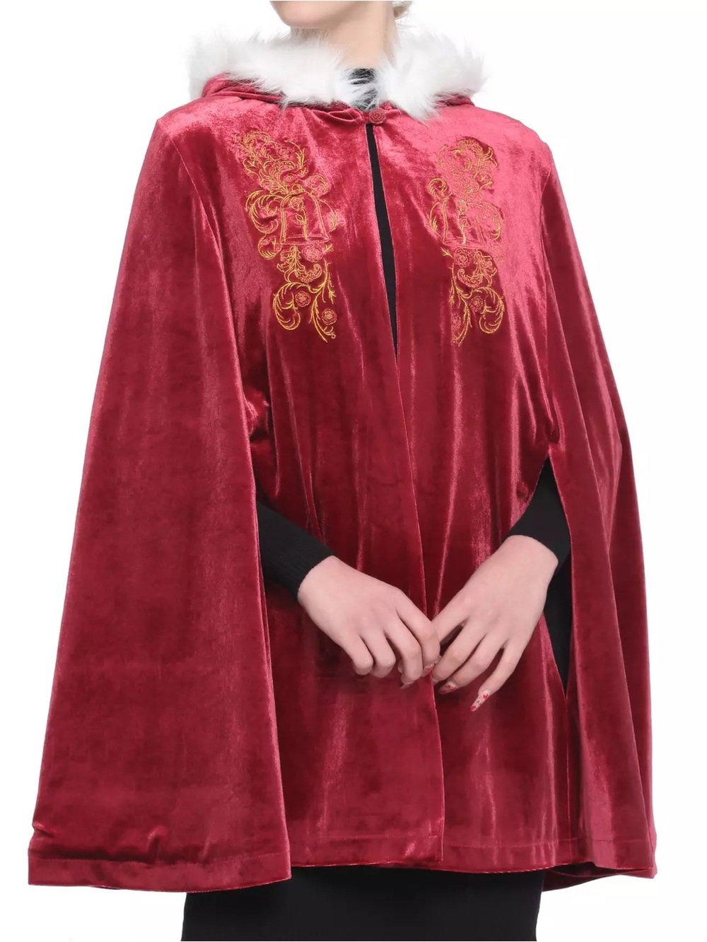 Disney Beauty & The Beast Winter Hooded Cape Size S/M